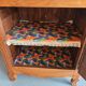 Antique jam cabinet made of hardwood