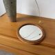 Woven wicker round mirror 1960
