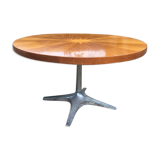 Table circulaire marquetée