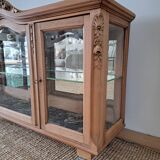 Vintage light wood display case
