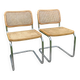 Cesca B32 chairs by Marcel Breuer