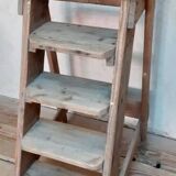 Old stepladder h89cm decorative artisan workshop