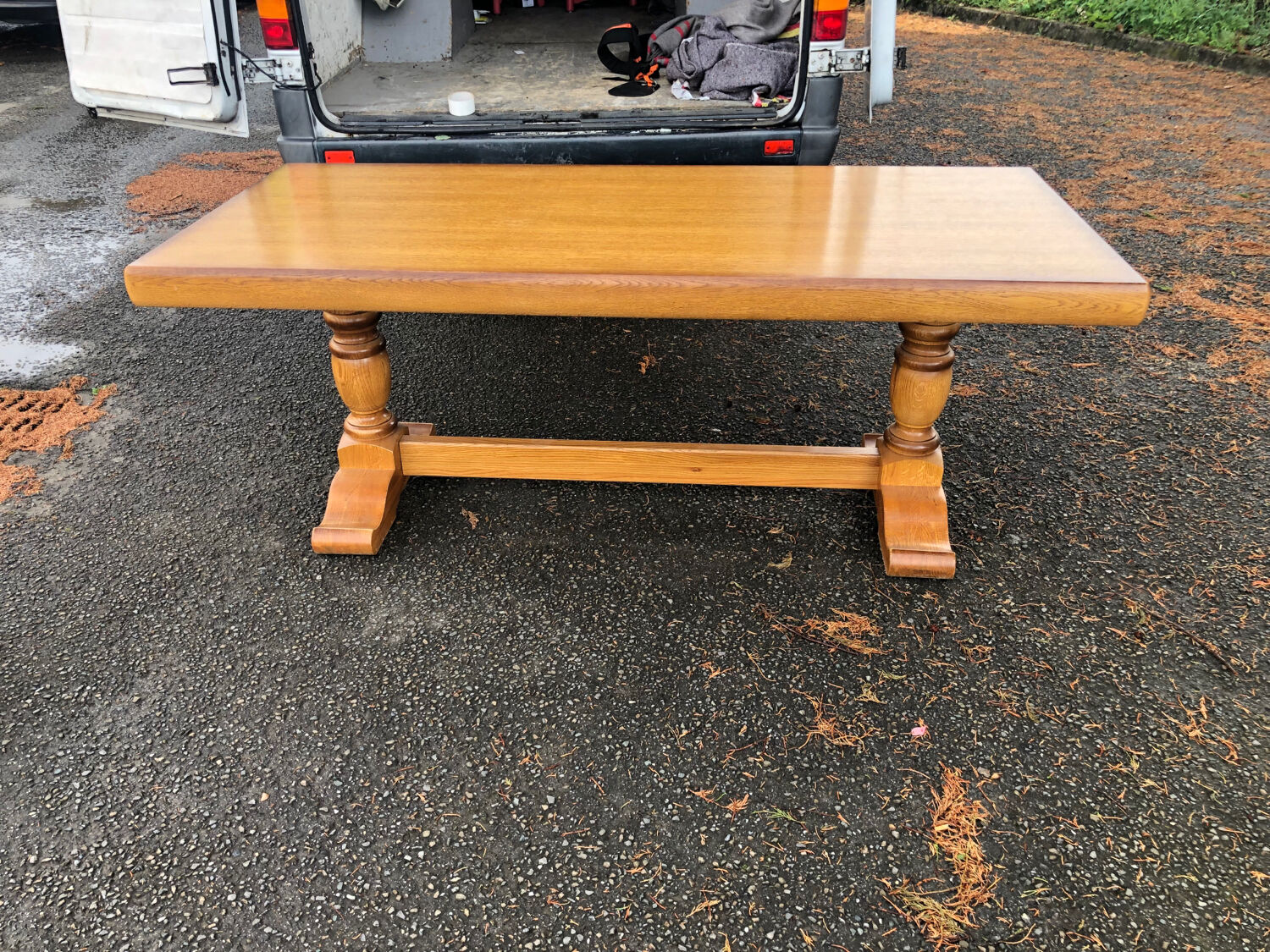Oak farm table