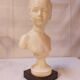 Wax bust "louyise brongniart" by miguel embil after houdon - 27 cm