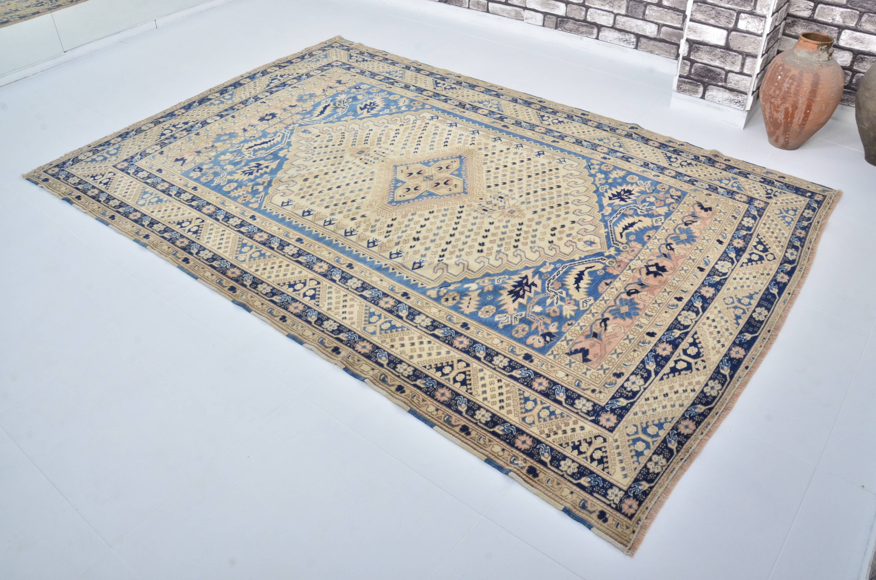 Rustic Wool Oushak Rug sku 3524