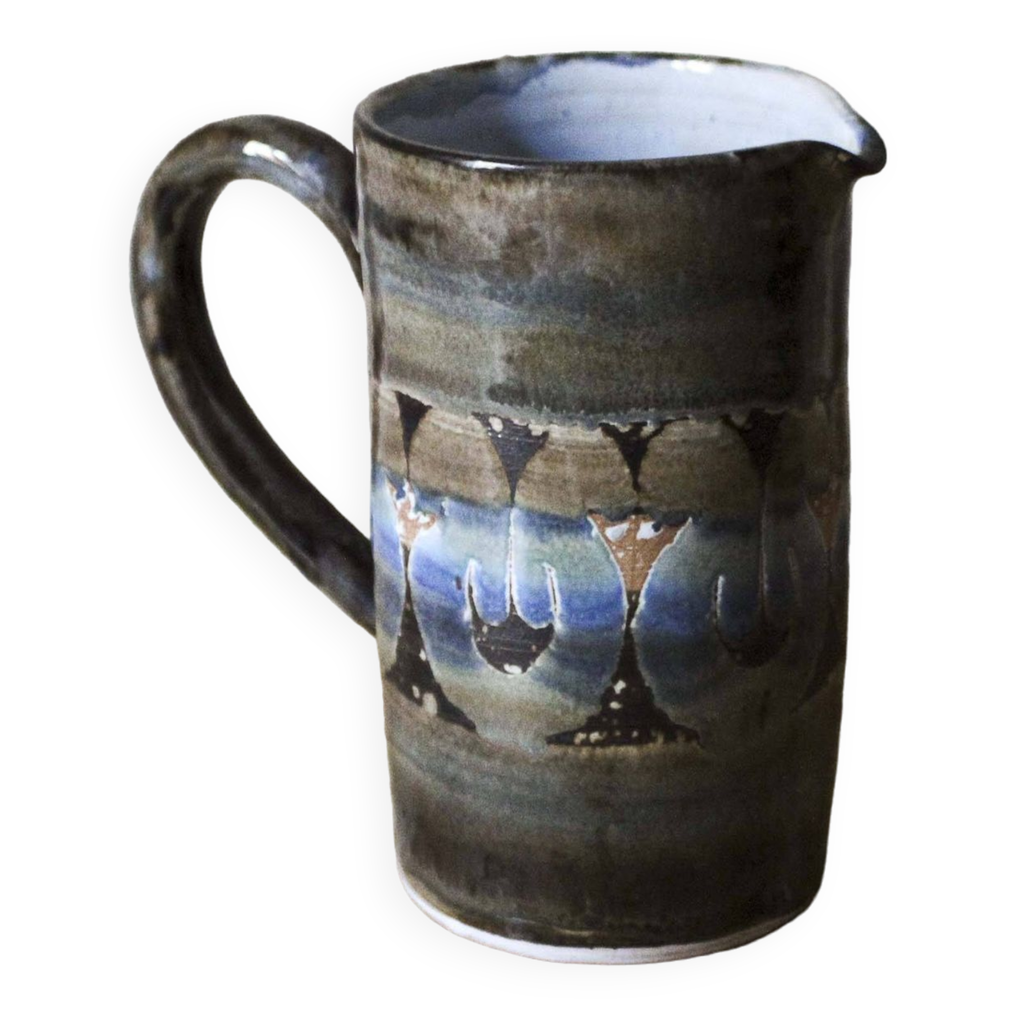 Pichet en céramique émaillé Roland Moreau