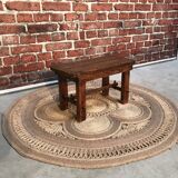 Wooden bench brutalist style