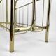 Graphic magazine holder in golden brass 70s