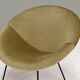 Fauteuil en velours en forme de cercle, années 1950