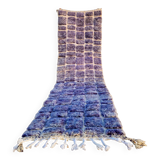 Lilac blue Moroccan Berber corridor carpet