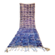 Lilac blue Moroccan Berber corridor carpet