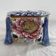 Large candy box, Gien, early 20th century, peony decoration, floral decoration