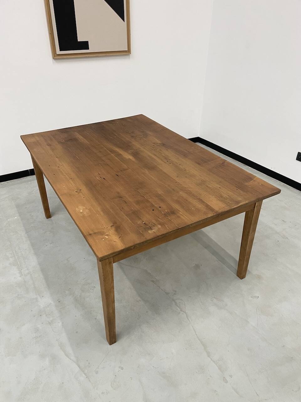 Pine farmhouse table 160 x 110 cm