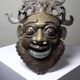 Vintage bronze African mask from Bamoun, Cameroon.