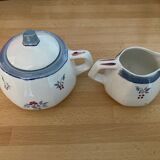 Sugar and milk jug in porcelain model Marly