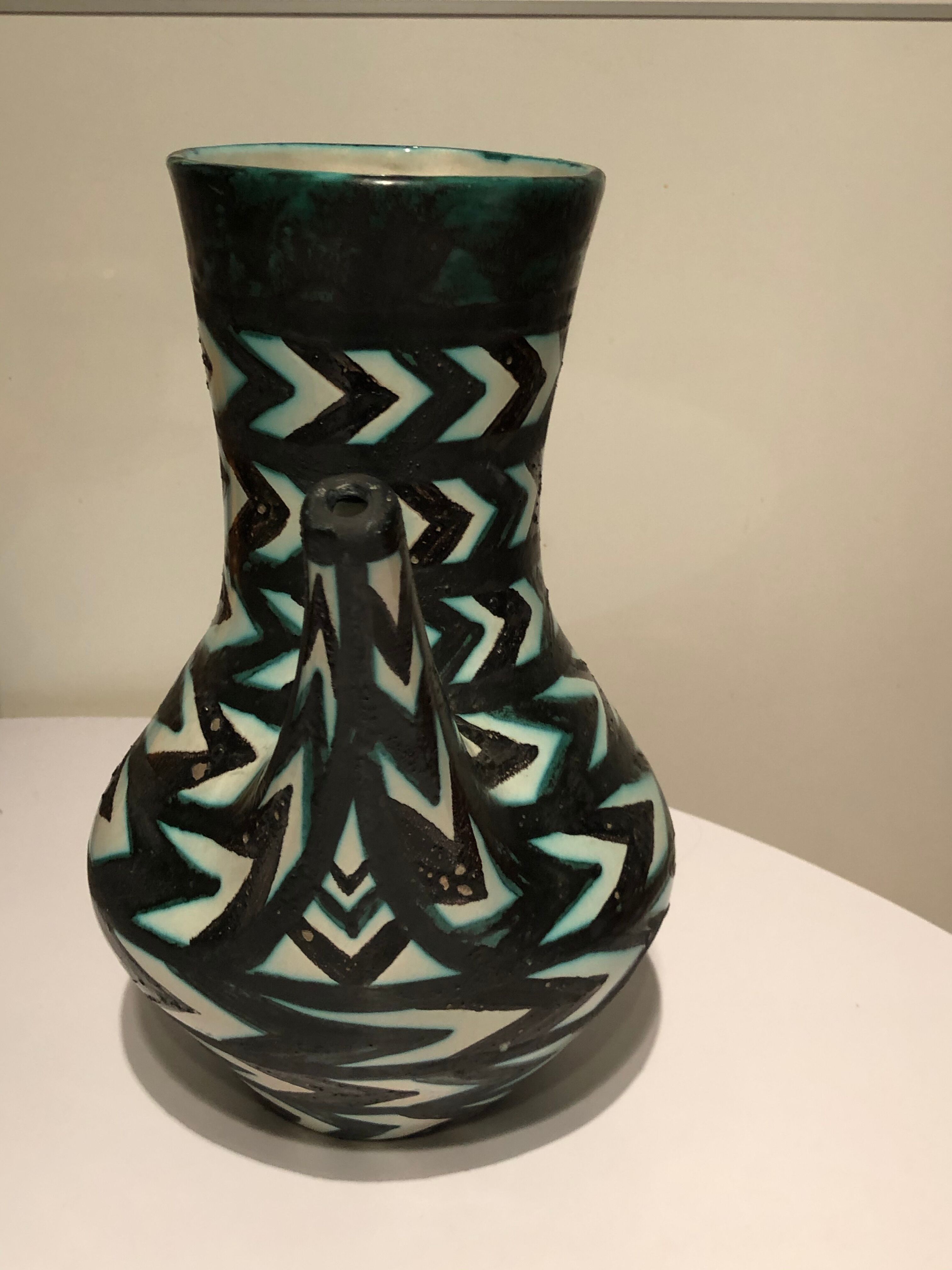 Pitcher vase in ceramics 50/60s Vallauris
