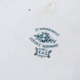 Terre de fer 8 Art Deco flat plates NORMAND model