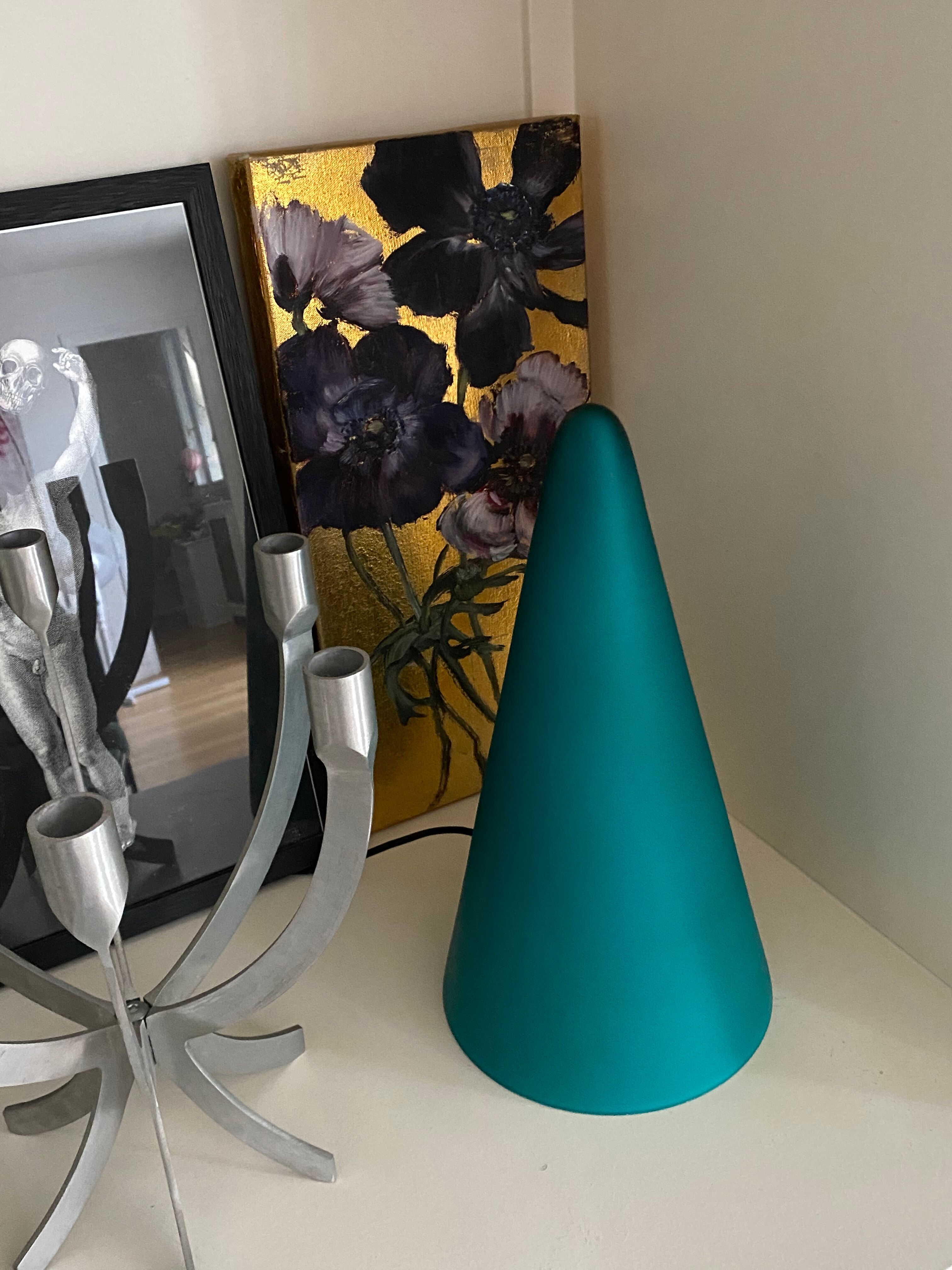 Teepee SCE green cone lamp vintage 80s