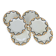 6 assiettes plates Arcueil par Badonviller