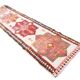 Red & Brown Oriental Persian Runner Rug, 84x334Cm