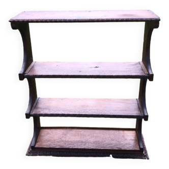 Old rustic wall shelf