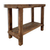 Establishment / console in raw wood