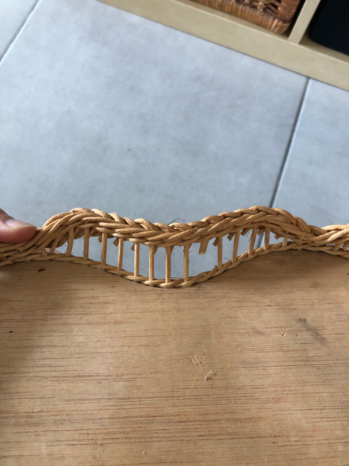 Petit plateau en rotin