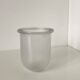 Small art deco vase in pressed and molded glass