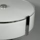 1970s 1980s Ceiling Lamp by Honsel Leuchten Germany in Glass & Chrome