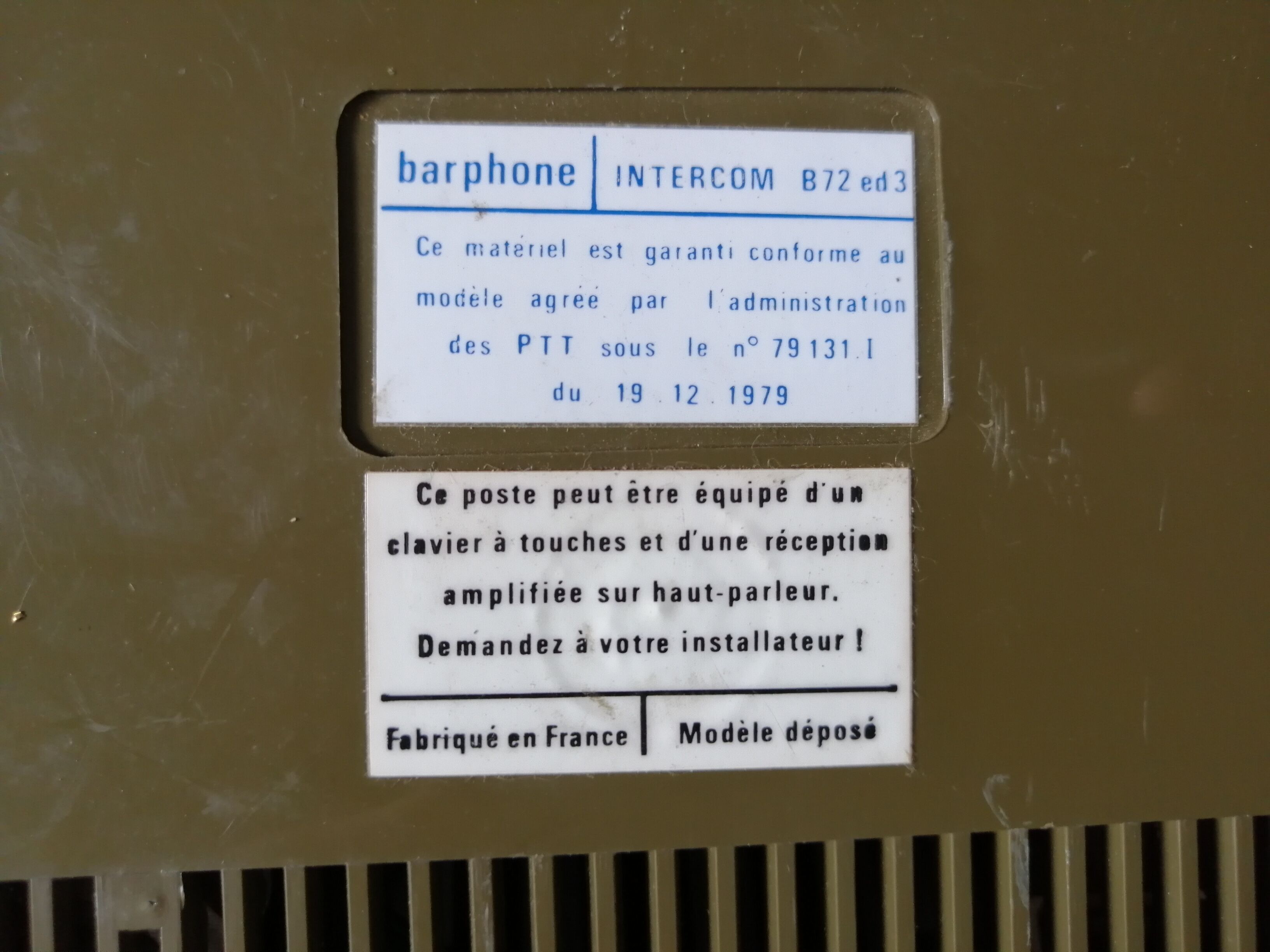 70s public phone "Barphone"