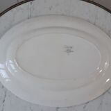 Plat ovale Digoin Sarreguemines modèle "Andrée" années 40
