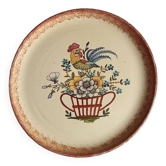 Biot ceramic - plate signed l'aiguiere - L. Gruson - hand painted - 25cm