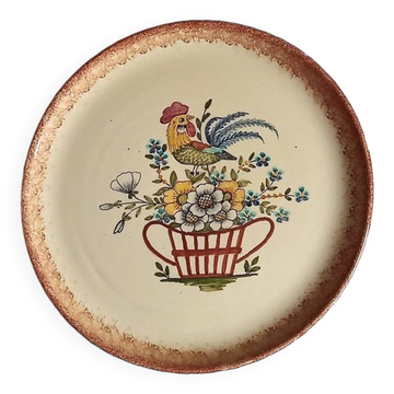 Biot ceramic - plate signed l'aiguiere - L. Gruson - hand painted - 25cm