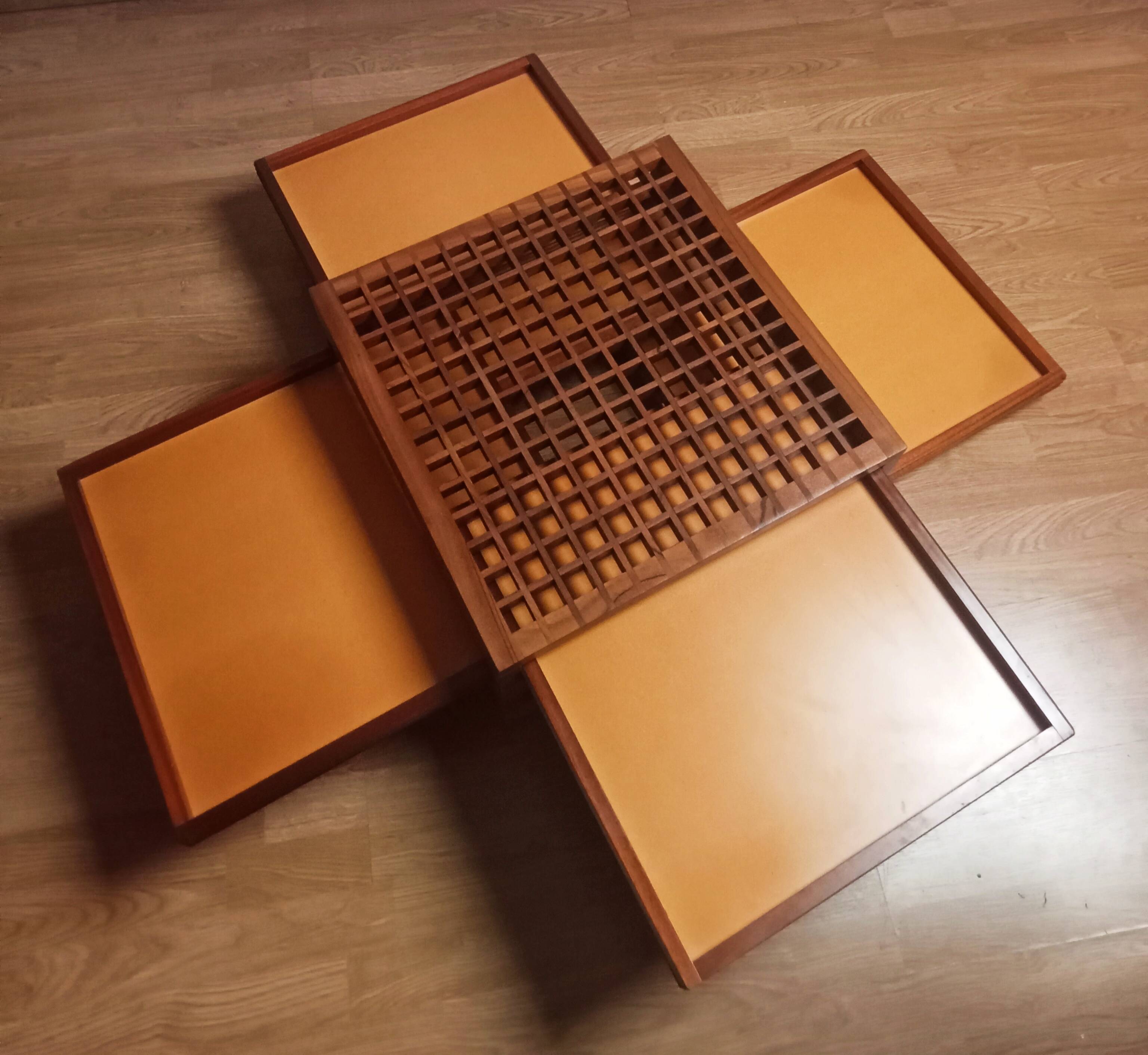 Tetra coffee table, Bernard Vuarnesson