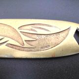 Art Nouveau bronze paper cut by Rischmann