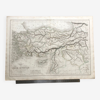 1838 - Carte de l’Asie mineure / Turquie / Empire ottoman