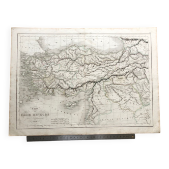 1838 - Carte de l’Asie mineure / Turquie / Empire ottoman