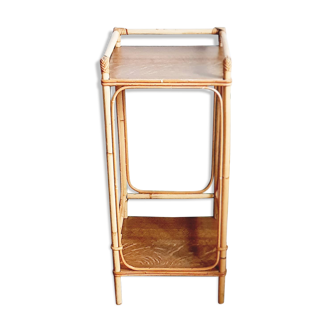 Rattan bedside table