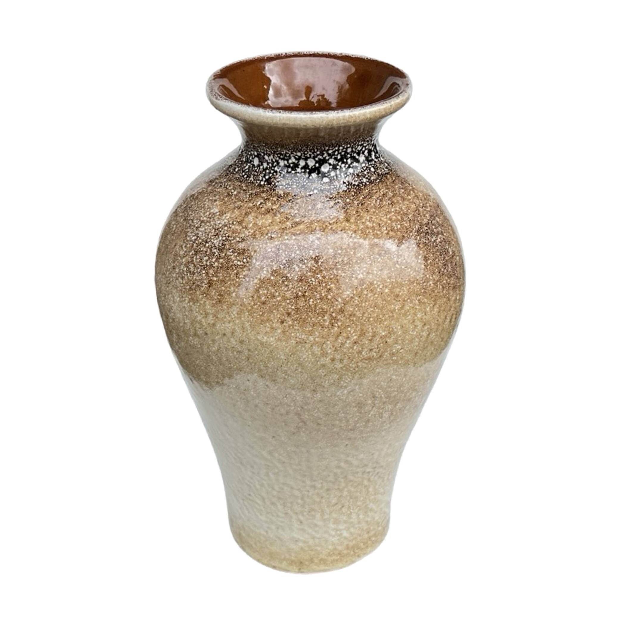 Vase vintage en céramique – émail réactif, Allemagne, années 1960/1970.