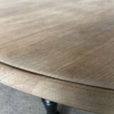 Oval table with integrated extension