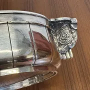 Silver-plated metal jardinière from the Art Deco period - Saglier Frères