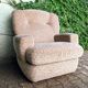 Fauteuil en velours côtelé années 70