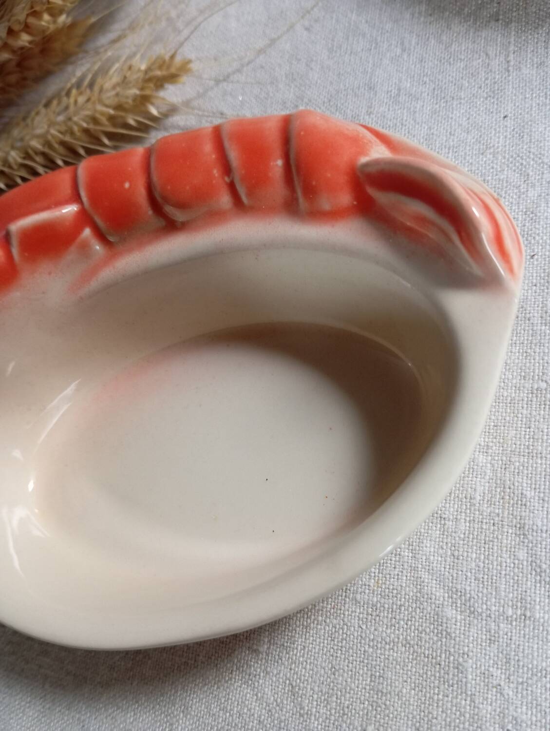 6 ramekins/cassolettes lobster slush culinary ceramics, by Charles Amand, 1960/70