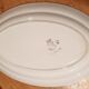 Oval hollow dish Rosine 1932 blue flower of Saint-Amand 37x26