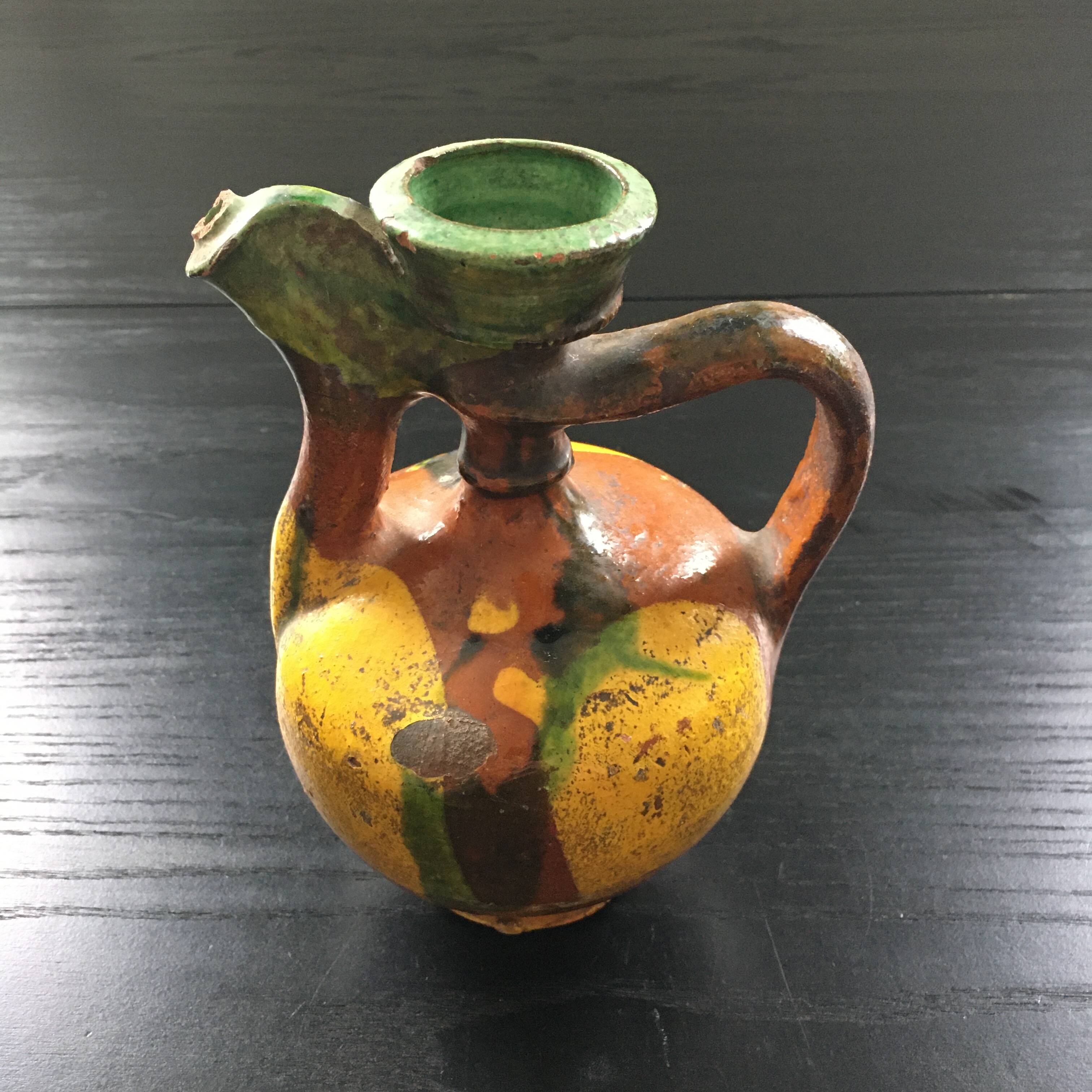 Multicolored ethnic jug