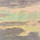 Vintage original seascape oil painting, signed beachside art