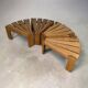 Set of 4 brutalist side tables by Radboud Dittmann, Dittmann & Co. 1970