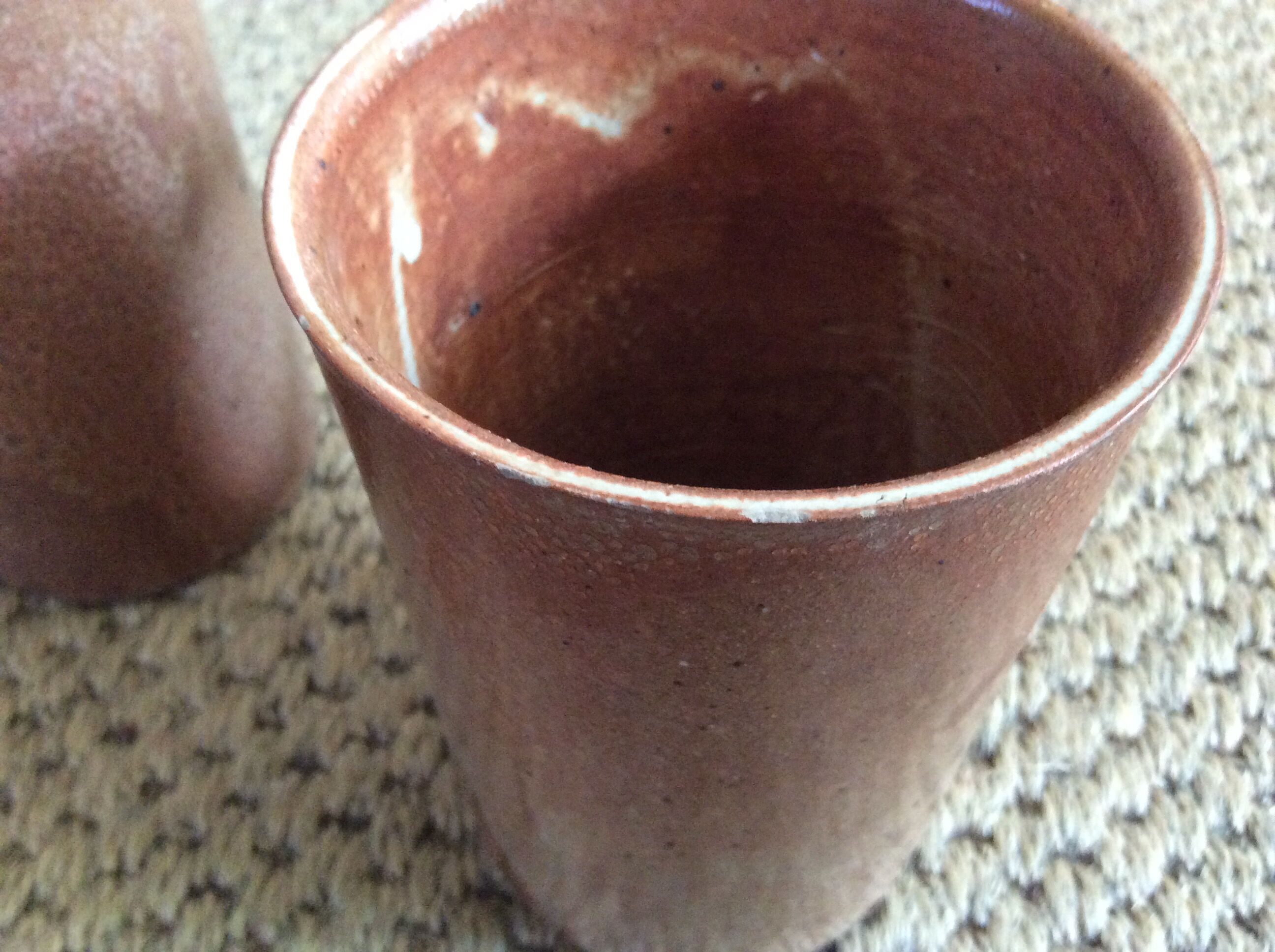 Set of 2 sandstone mugs