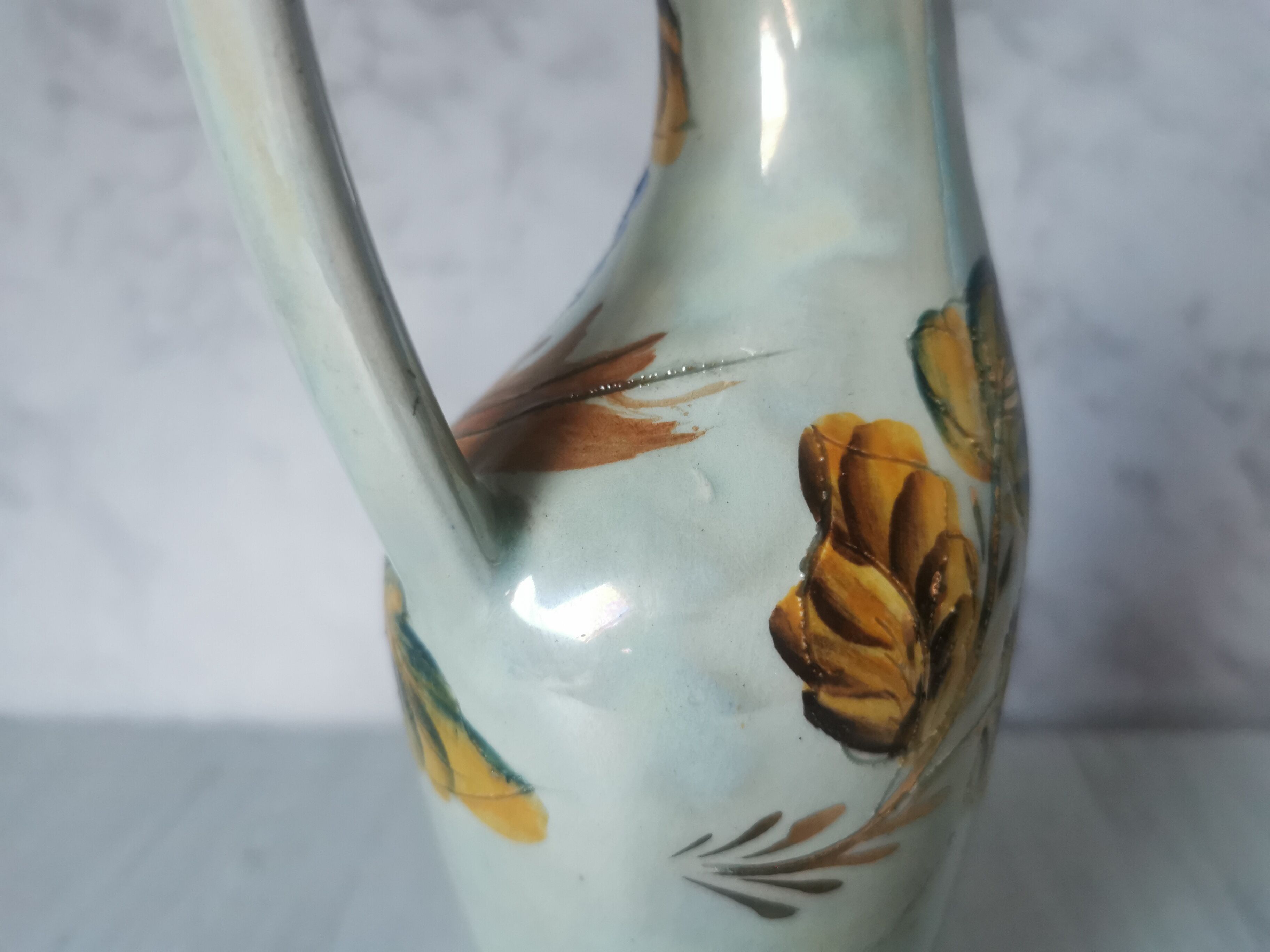 Ceramic hummingbird vase by Bequet