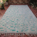 Moroccan beni ourain vintage carpet 260 x 152 cm